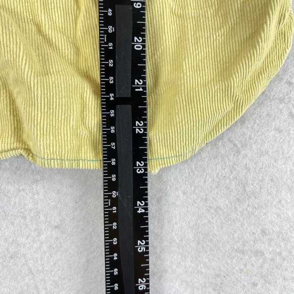 Vintage PECK & PECK Womens M* Yellow Corduroy Dagger Collar Button Down Shirt - Picture 4 of 11